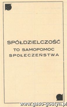 1347.Ksiazeczka wkladowa - Bank Pozyczkowy Spoldzielczy w Gostyniu (1937 r.)