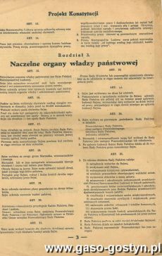 1355.Projekt Konstytucji Polskiej Rzeczypospolitej Ludowej (1952 r.)