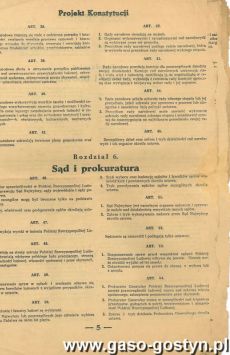 1357.Projekt Konstytucji Polskiej Rzeczypospolitej Ludowej (1952 r.)