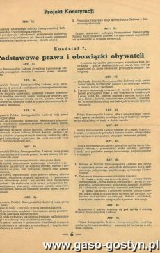 1358.Projekt Konstytucji Polskiej Rzeczypospolitej Ludowej (1952 r.)