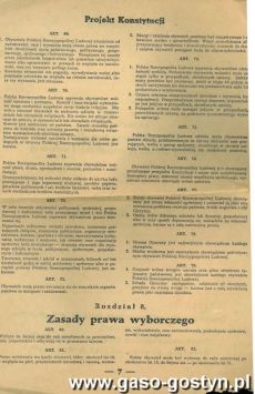 1359.Projekt Konstytucji Polskiej Rzeczypospolitej Ludowej (1952 r.)