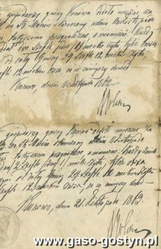1379.Ksiazka kwitowa z mesznego parafii w Kunowie od 1830 do 1868 roku