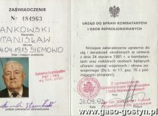 1400.Zaswiadczenie o uprawnieniach kombatantow i osob represjonowanych (1993 r.)