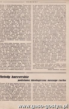 1405.âHarcerzâ â jednodniowka wydana 16 wrzesnia 1945 roku z okazji koncentracji hufca gostynskiego