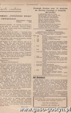 1409.âHarcerzâ â jednodniowka wydana 16 wrzesnia 1945 roku z okazji koncentracji hufca gostynskiego