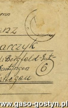 1412.List wyslany przez Franciszka Lenarczyka wieznia obozu koncentracyjnego w Dachau do rodziny w Dusinie (18 listopada 1944 r.)