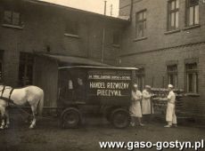 1478.Gminna Spoldzielnia Samopomoc Chlopska w Gostyniu - handel rozwozny pieczywa (ok. 1946 r.)