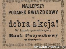 1479.Reklama z Oredownika Gostynskiego (1923 r.)