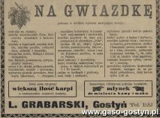 1480.Reklama z Oredownika Gostynskiego (1924 r.)