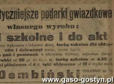 1481.Reklama z Oredownika Gostynskiego (1924 r.)