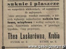 1484.Reklama z Oredownika Gostynskiego (1924 r.)