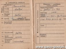 1508.Ksiazeczka wojskowa Jerzego Niestrawskiego, syna Hipolita burmistrza Gostynia (1949 r.)