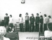 152.Wybor dzentelmena Szkoly nr 3 w Gostyniu - 1975r.(zwyciezyl uczen VIIIb Stanislaw Kuciak).