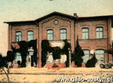 1522.Dworzec kolejowy w Borku (poczatek XX wieku)