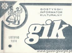 1535.Gostynski Informator Kulturalny z listopada 1974 roku