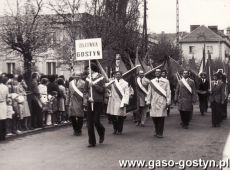 1566. Pracownicy gostynskiej Cukrowni w pochodzie pierwszomajowym (1 maja 1978 r.)