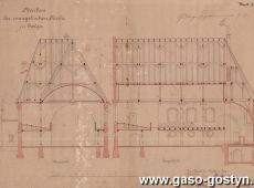 160. Plan budowy kosciola ewangelickiego w Gostyniu