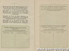 1616.Paszport Tomasza Pakosza z Potarzycy udajacego sie do pracy w zawodzie gornika do Francji (1922 r.)