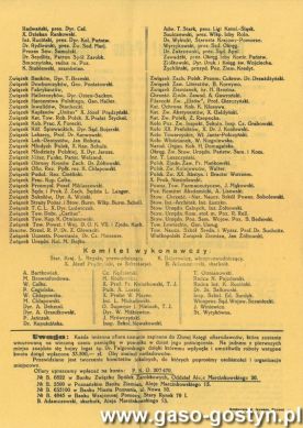 1619.Odezwa komitetu budowy pomnika Najswietszego Serca Pana Jezusa w Poznaniu (1929 r.), w sklad komitetu honorowego powolano szambelana Edwarda Potworowskiego z Goli