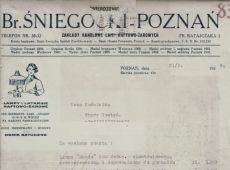 1627.Rachunek dla parafii w Starym Gostyniu wystawiony w Zakladzie Lamp Naftowo-Zarowych Bronislawa Sniegockiego w Poznaniu (1939 r.)