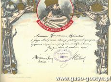 1637.Telegram slubny (Gostyn, 8 wrzesnia 1931 r.)