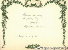 1638.Telegram slubny (Gostyn, 8 wrzesnia 1931 r.)