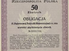 1645.Obligacja z 1924 roku