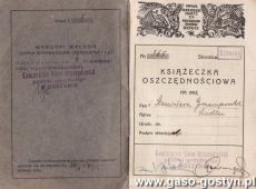 1653.Ksiazeczka oszczednosciowa Komunalnej Kasy Oszczednosci powiatu gostynskiego w Gostyniu (1939 r.)