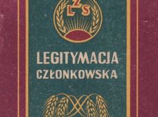 1661.Legitymacja czlonkowska Ludowego Zespolu Sportowego (LZS) w Piaskach (1961 r.)