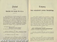 1669.Statut Kasy Oszczednosci Powiatu Gostynskiego (1890 r.)