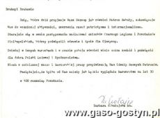 1684.Nadanie im.Powstancow Wielkopolskich szczepowi harcerskiemu Zolta Jedynka (Szkola Podstawowa nr 1 w Gostyniu, 26.01.1985 r.)-rozkaz hm. Barbary Mikolajczak