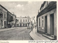 1687.Bahnhofstrasse (ulica Kolejowa) w Gostyniu - okres okupacji niemieckiej