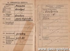 1701.Ksiazeczka wojskowa Grzegorza Niestrawskiego - syna Hipolita Niestrawksiego, burmistrza Gostynia w latach 1936-1939