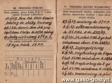 1702.Ksiazeczka wojskowa Grzegorza Niestrawskiego - syna Hipolita Niestrawksiego, burmistrza Gostynia w latach 1936-1939