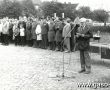 1702.Uroczystosci zwiazane z wreczeniem sztandaru Osrodkowi LOK w Gostyniu ( Gostyn-Rynek, 19.10.1985r.)