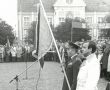 1705.Uroczystosci zwiazane z wreczeniem sztandaru Osrodkowi LOK w Gostyniu ( Gostyn-Rynek, 19.10.1985r.)