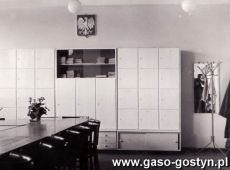 1724. Pokoj nauczycielski - Szkola Podstawowa nr 3 w Gostyniu (1965 r.)