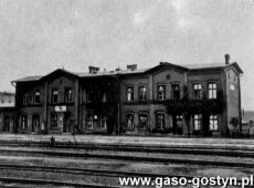 1727.Dworzec w kolejowy w Gostyniu w latach 1941-1945