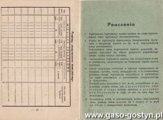 1733.Legitymacja tymczasowa ubezpieczenia spolecznego Heleny Komosinskiej - pracownicy Gostynskich Zakladow Przemyslu Terenowego (1955 r.)