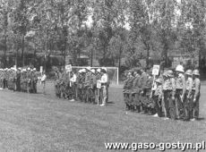 1738. Zawody zakladowych OSP cukrowni wojewodztwa leszczynskiego na gostynskim stadionie