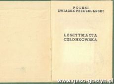 1743.Polski Zwiazek Pszczelarski - legitymacja czlonkowska (1974 r.)