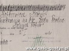 1750.Kwit Banku Pozyczkowego w Gostyniu (12 stycznia 1921 r.)