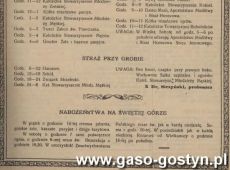 1751.Plan nabozenstw wielkanocnych w kosciele farnym w Gostyniu i kosciele ksiezy filipinow na Swietej Gorze (1937 r.)