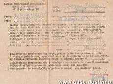 1756.Zaswiadczenie z Zakladu Ubezpieczen Spolecznych (1967 r.)