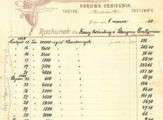 1759.Rachunek z cegielni parowej Wincentego Dabinskiego (1910 r.), Wincenty Dabinski 2 stycznia 1919 roku mianowany zostal pierwszym polskim starosta powiatu gostynskiego