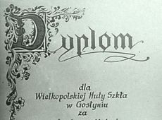 1767. Dyplom dla Wielkopolskiej Huty Szkla w Gostyniu (1976 r.)