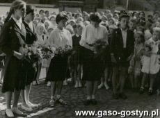 1777.Pozegnanie absolwentow Szkoly Podstawowej nr 1 w Gostyniu (27 czerwca 1959 r.)-podziekowanie dla grona pedagogicznego