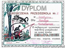 1778.Dyplom ukonczenia Przedszkola nr 2 w Gostyniu