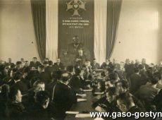 1793.Zjazd delegatow OSP powiatu gostynskiego (1958r.)-sala obrad