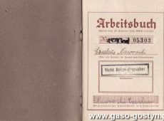 1819.Arbeitsbuch - ksiazeczka pracy urodzonego w Szelejewie (niem. Schlewen) a zamieszkalego w Bielawach (niem. Bleichenhof) Czeslawa Nawrockiego